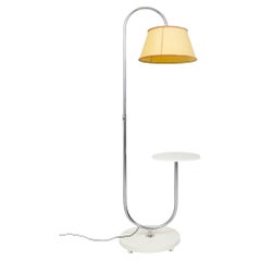 Restored Bauhaus Floor Lamp, by J. Halabala for UP Závody, Chrome, Czech, 1930s