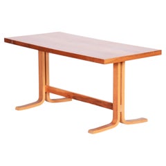 Original Mid-Century Coffee Table, Ovangkol, Well Preserved, Czech, 1960s