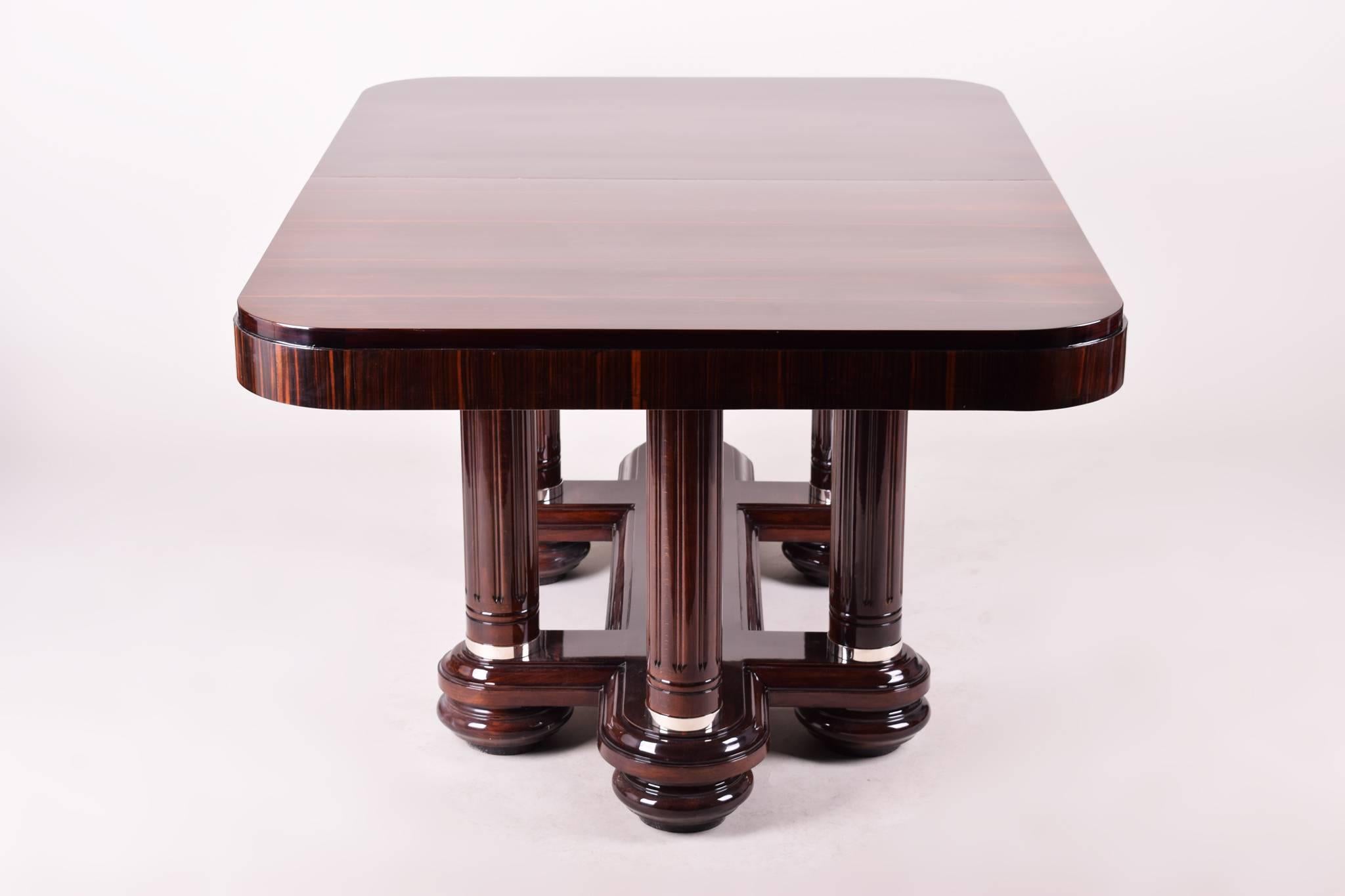 Wood Unique Art Deco large Table