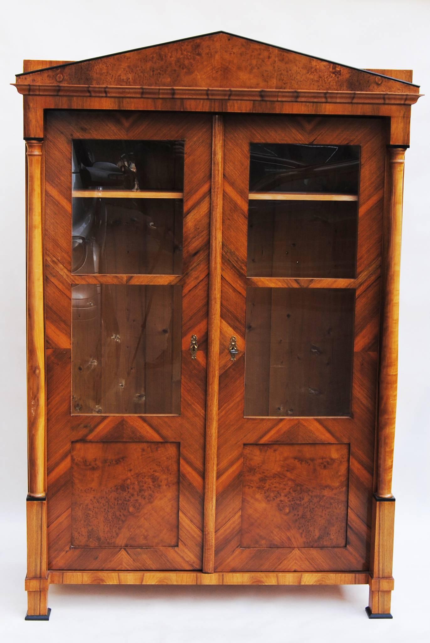 Shipping to any US port only for $290 USD

19th century Biedermeier double-door closet
Completely restored, surface made by shellac-polish. 
Material: Walnut veneer.

We guarantee safe a the cheapest air transport from Europe to the whole world