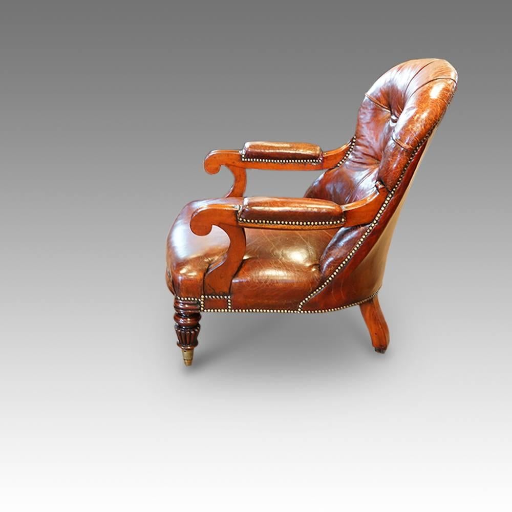 Great Britain (UK) William IV Mahogany Easy Chair
