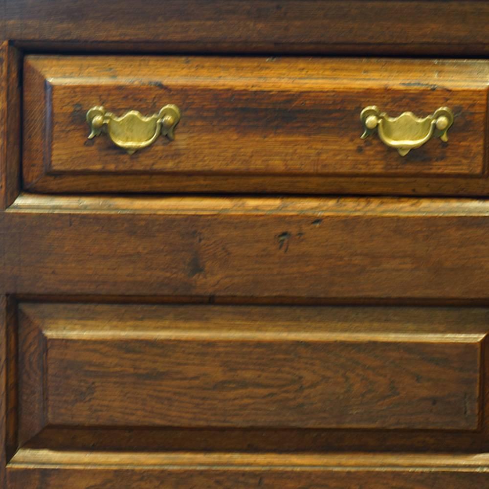 Antique Oak Cupboard Dresser Base 1
