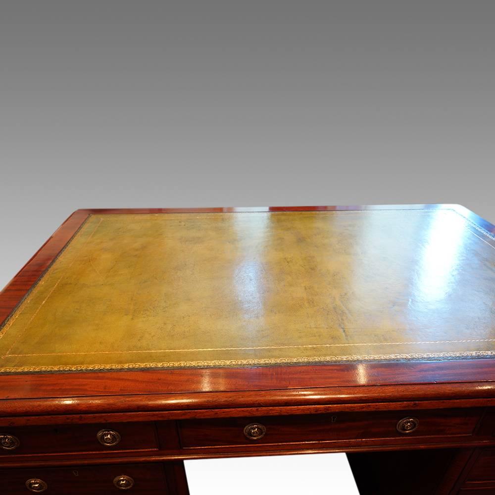 19th Century Victorian Mahogany Partners Desk