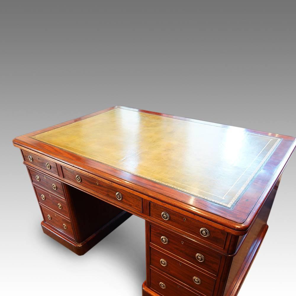 Victorian Mahogany Partners Desk 5