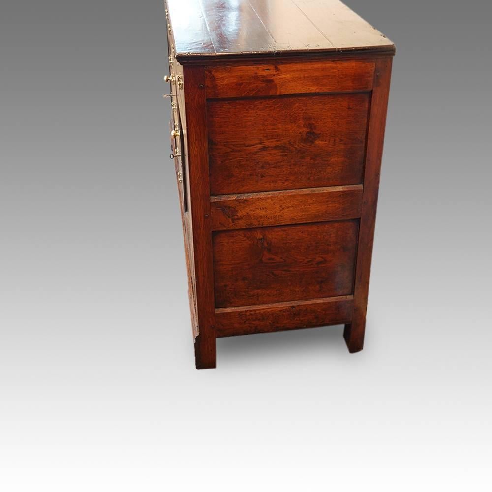 George III Georgian Oak Cupboard Dresser