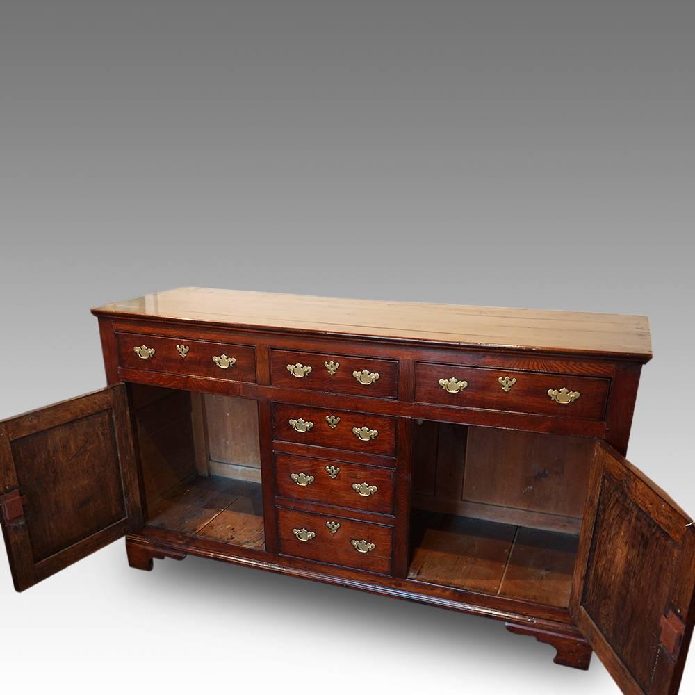 19th Century Georgian Oak Cupboard Dresser