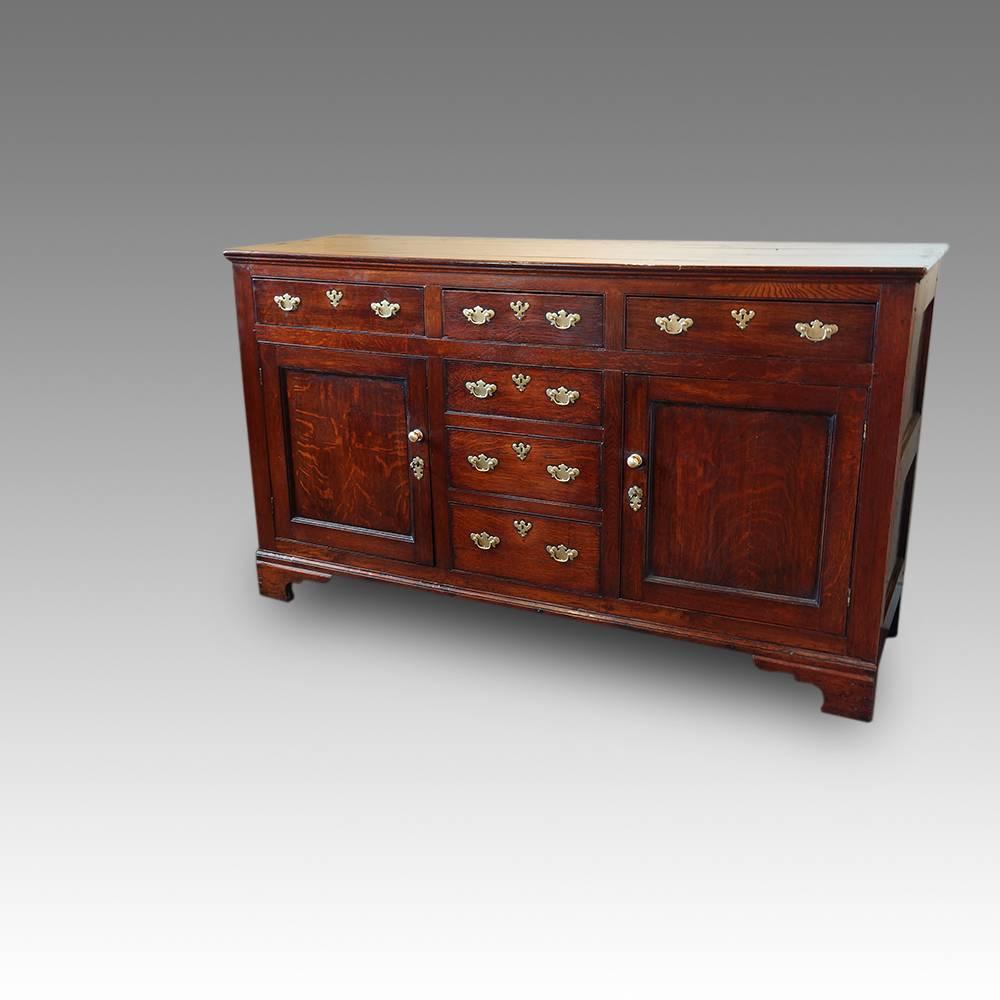 Georgian Oak Cupboard Dresser 2