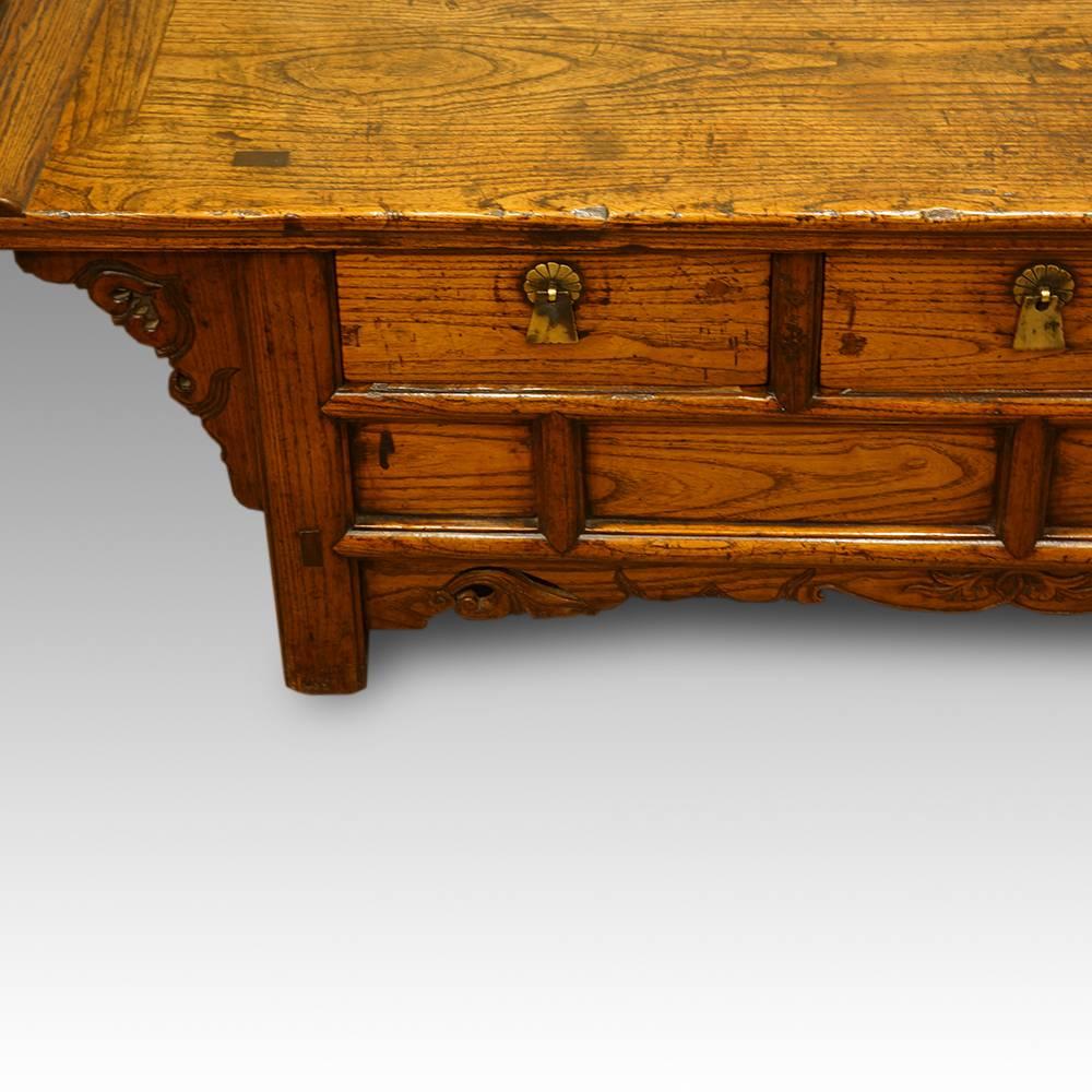Chinese Export Chinese Antique Elm Low Table