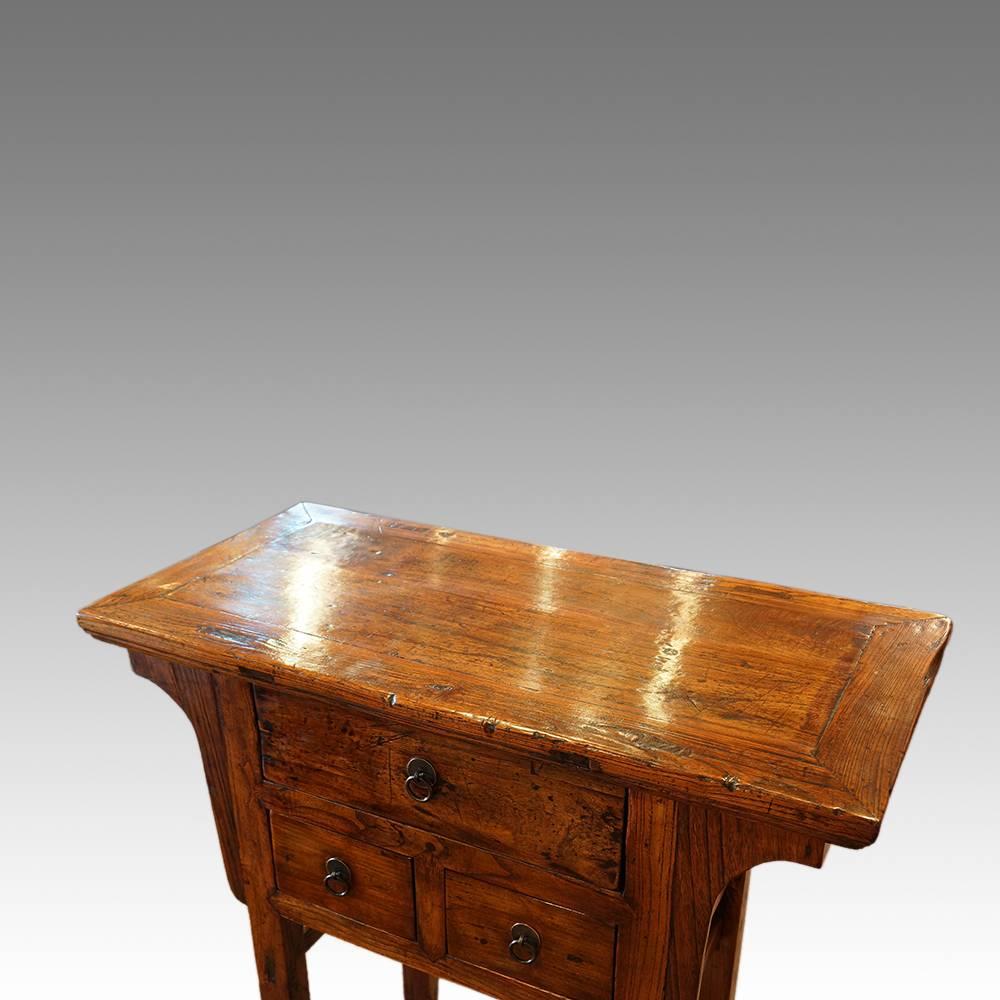 Ming Chinese Elm Hall Table