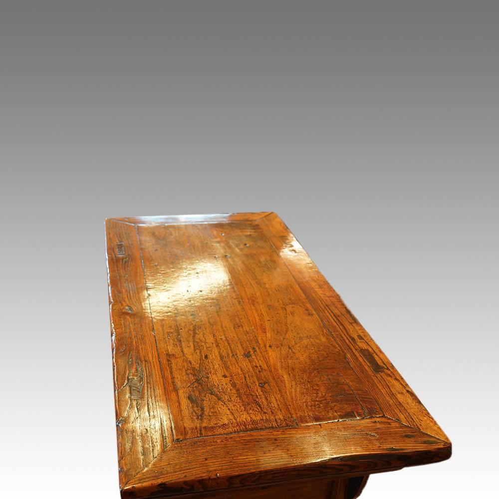 Chinese Elm Hall Table 1