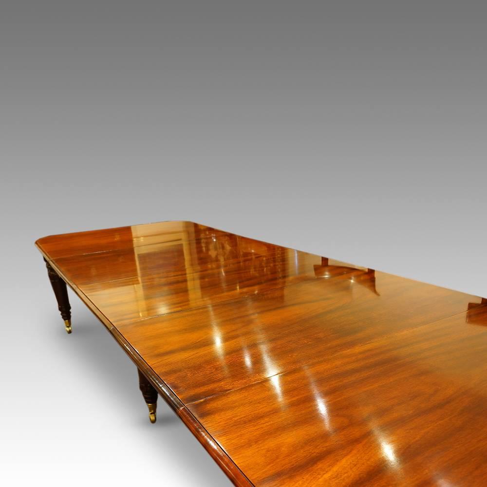 George IV William IV Mahogany 16 Seat Dining Table