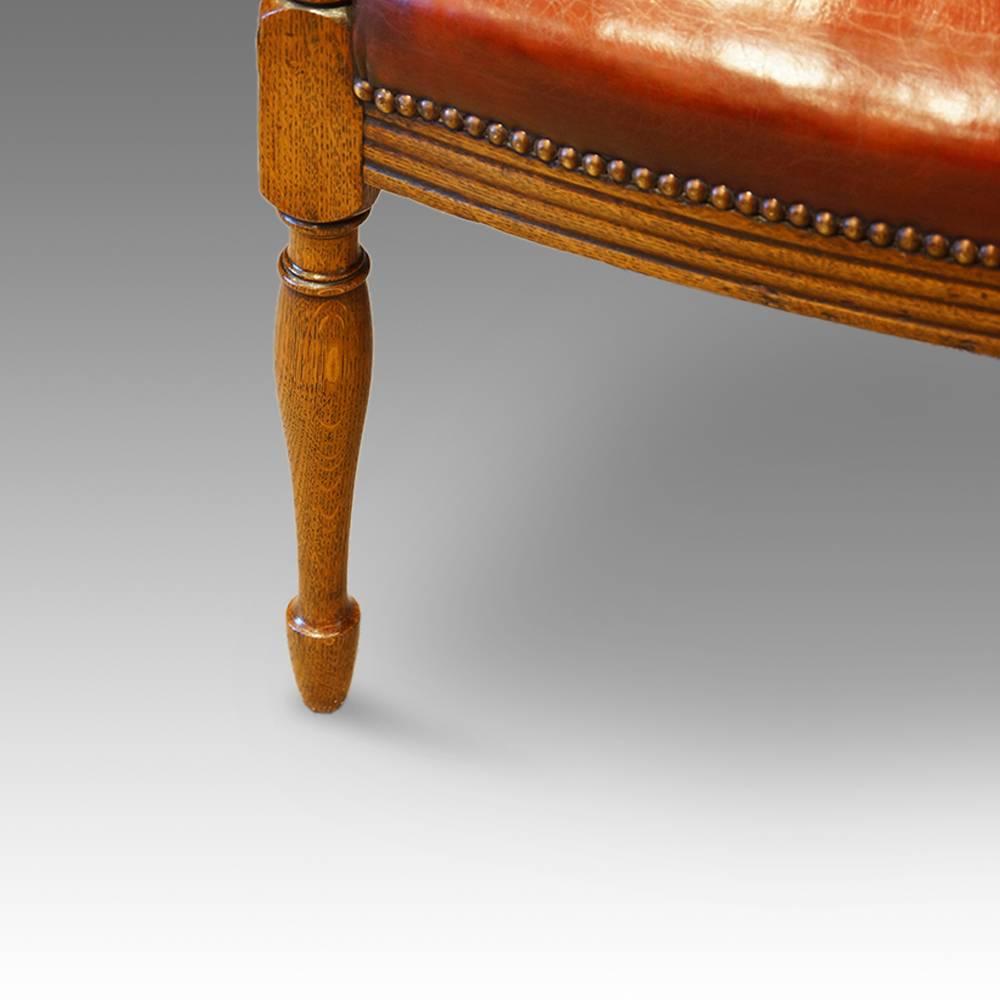 Edwardian Oak Desk Chair 1
