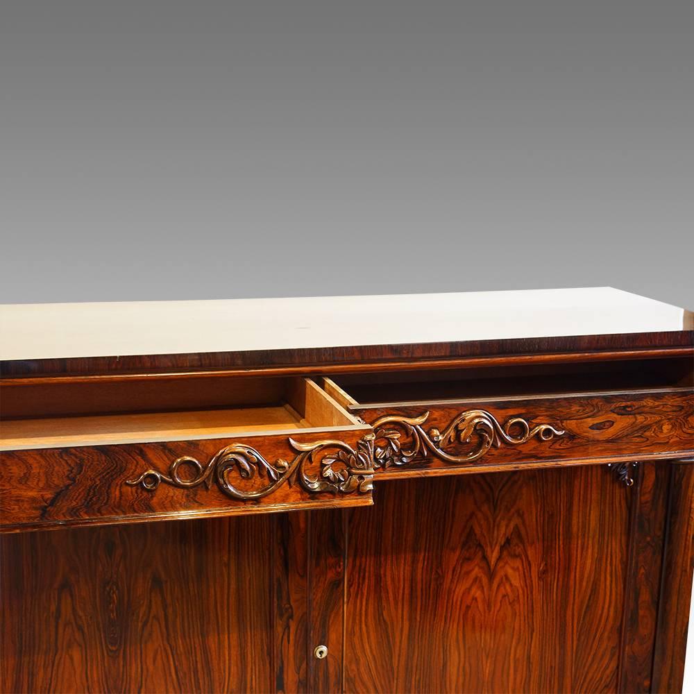 Mid-19th Century William IV Rosewood Side Cabinet