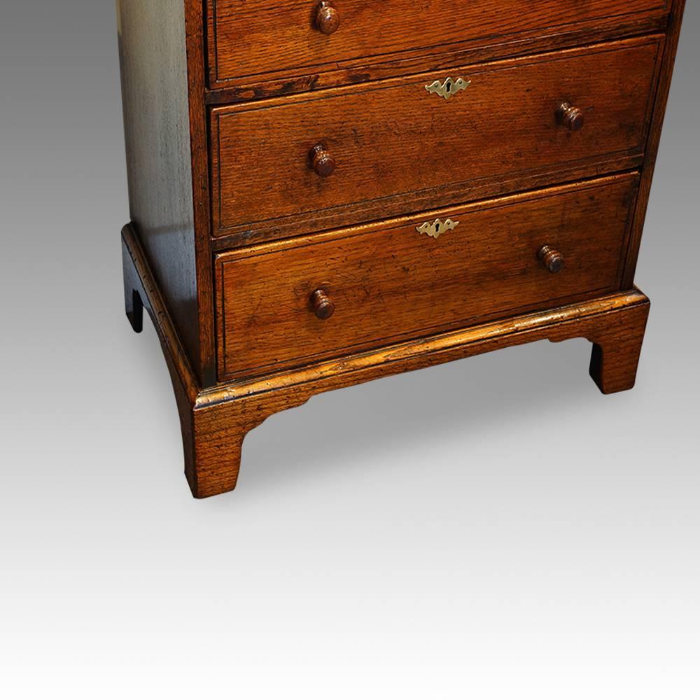oak tallboy chest of drawers