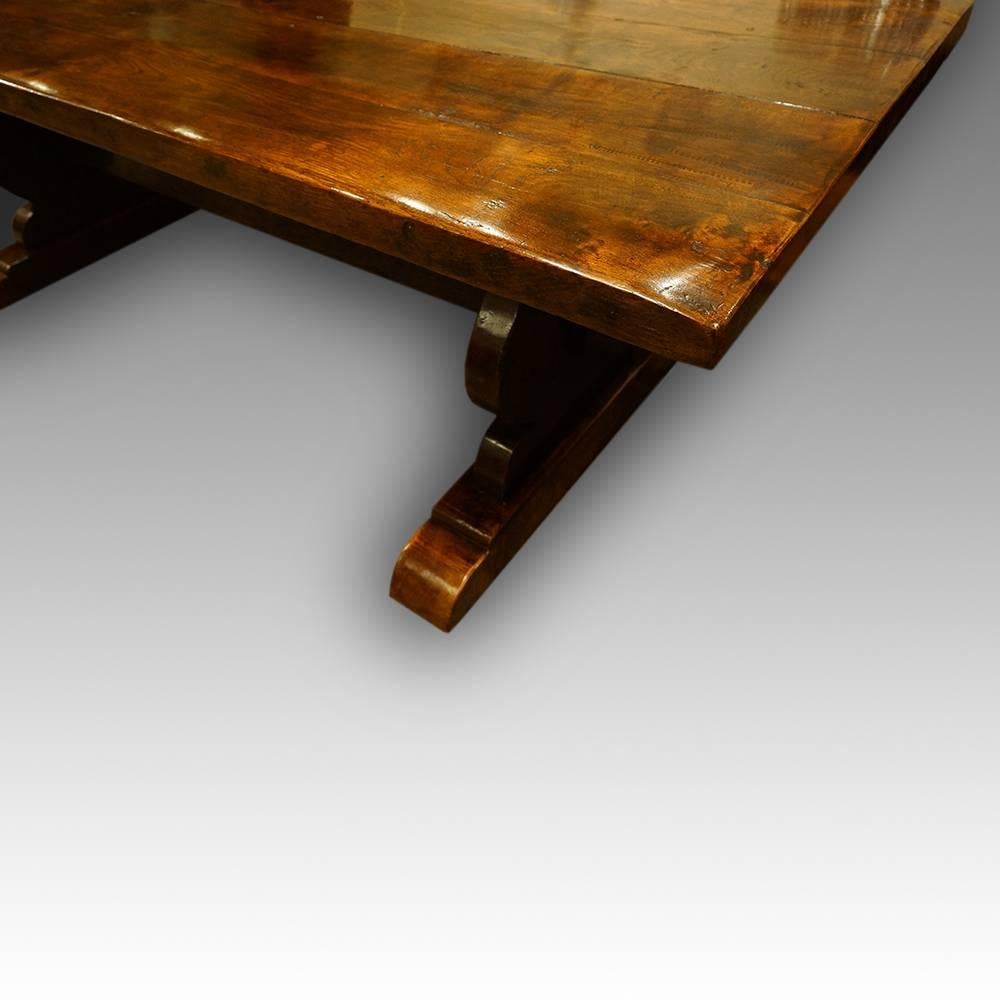 Large Oak Refectory Dining Table 3