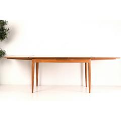 1960s Extendable Teak Dining Table Arne Vodder for Sibast Denmark