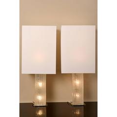 1960s Pair of Large Table Lamps Kalmar, Austria