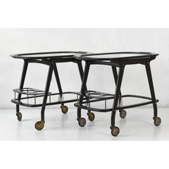 Italian Mid-Century Bar Cart Cesare Lacca, 1950s