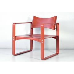 1960s Puristic Verner Panton for Thonet Armchairs