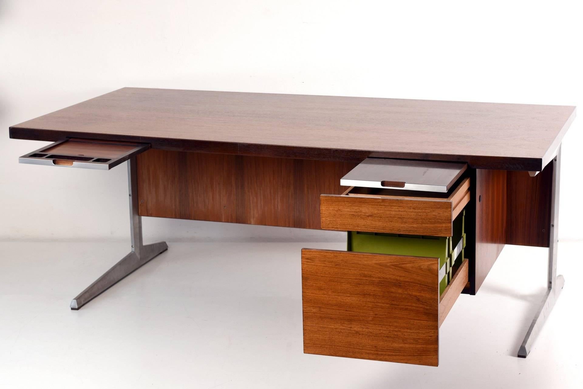 Danish Rosewood Executive Desk, Denmark, 1960s For Sale