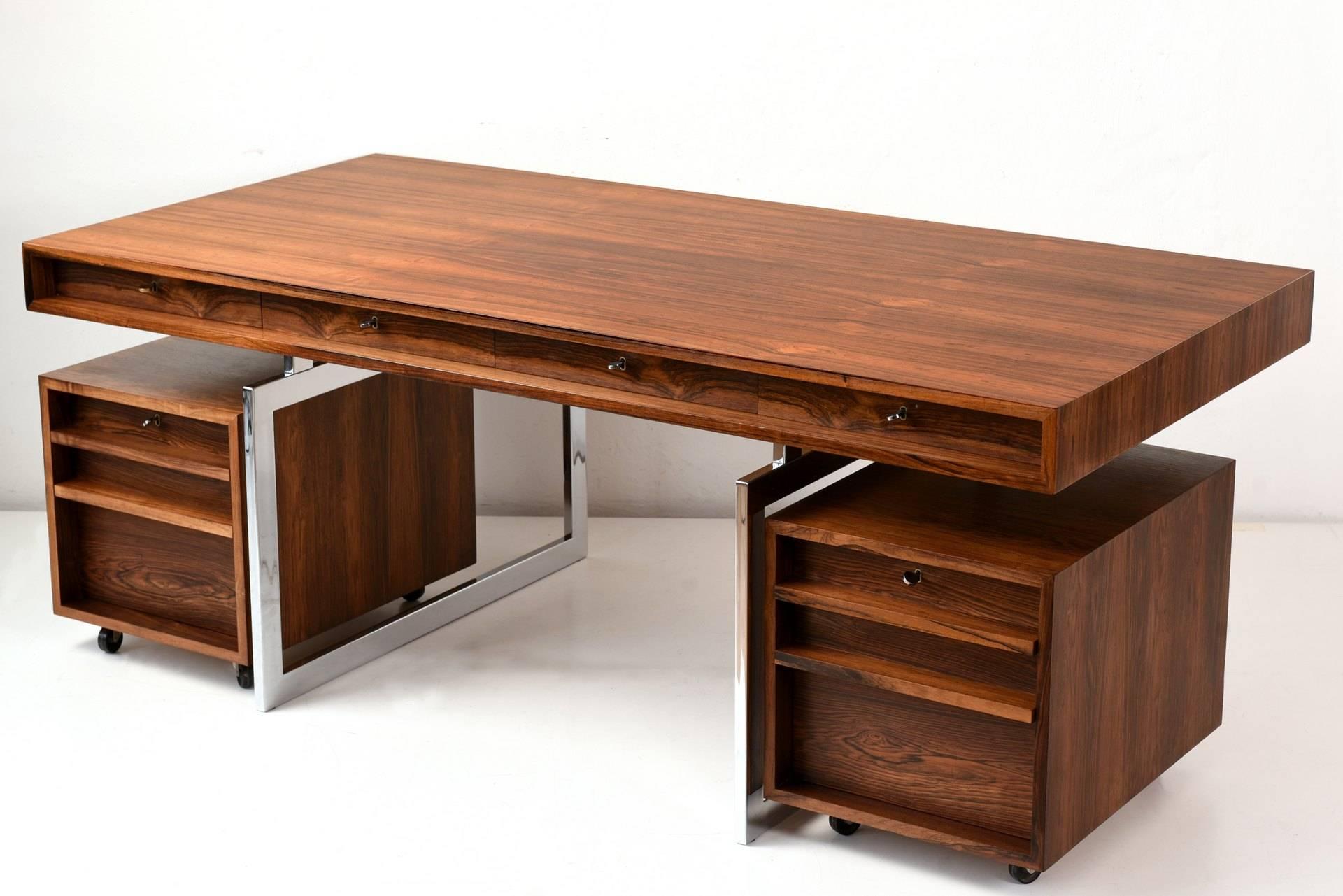 Mid-20th Century International Style Rosewood Desk Bodil Kjaer, 1959