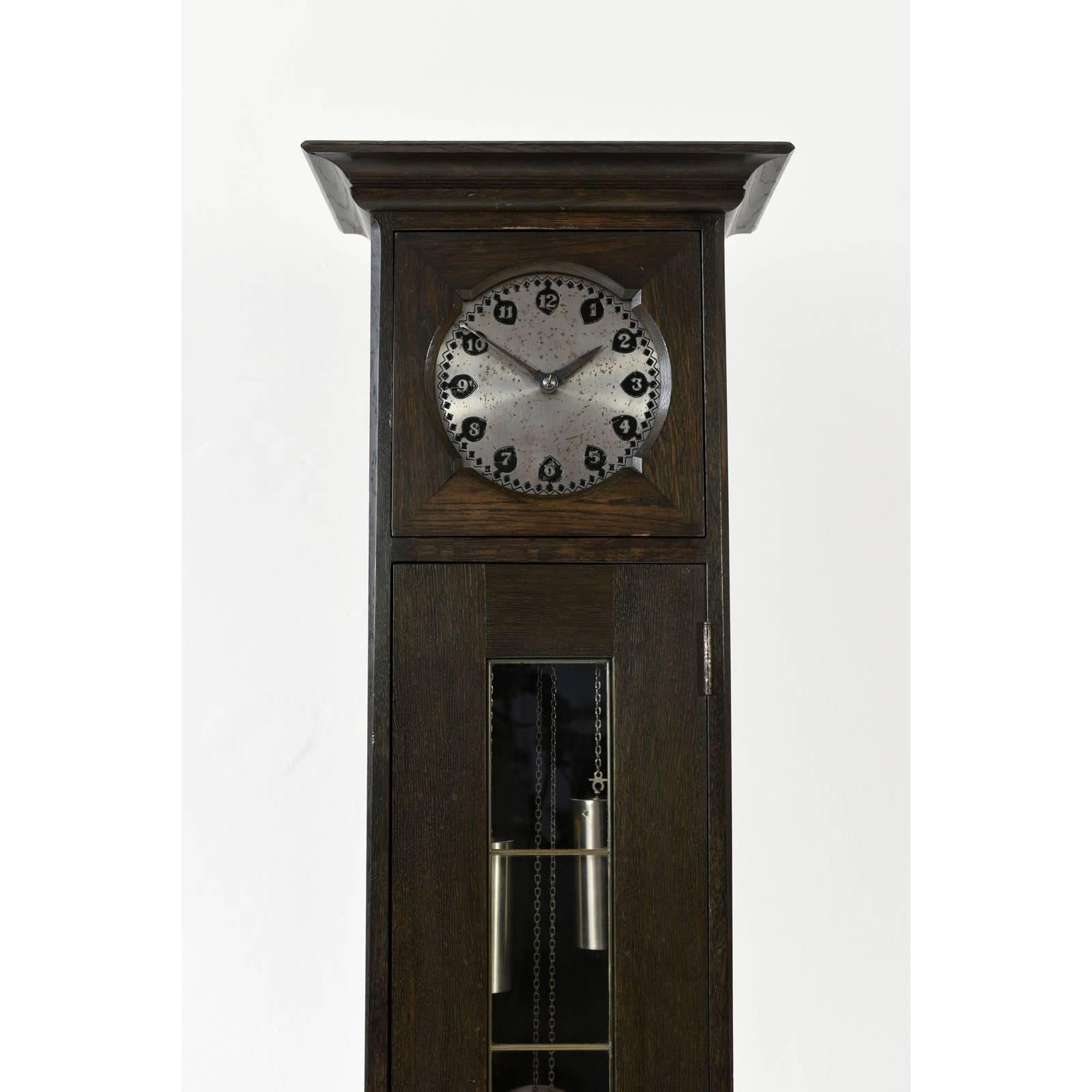 Lacquered Rare Tall Clock Richard Riemerschmid, Germany, 1908 For Sale