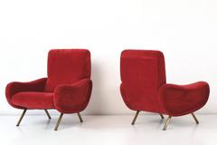 Pair of Easy Chairs Marco Zanuso 1951 for Arflex Model Lady