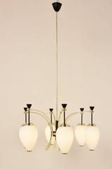 Splendid Chandelier Bruno Gatta for Stilnovo, Italy, 1950s