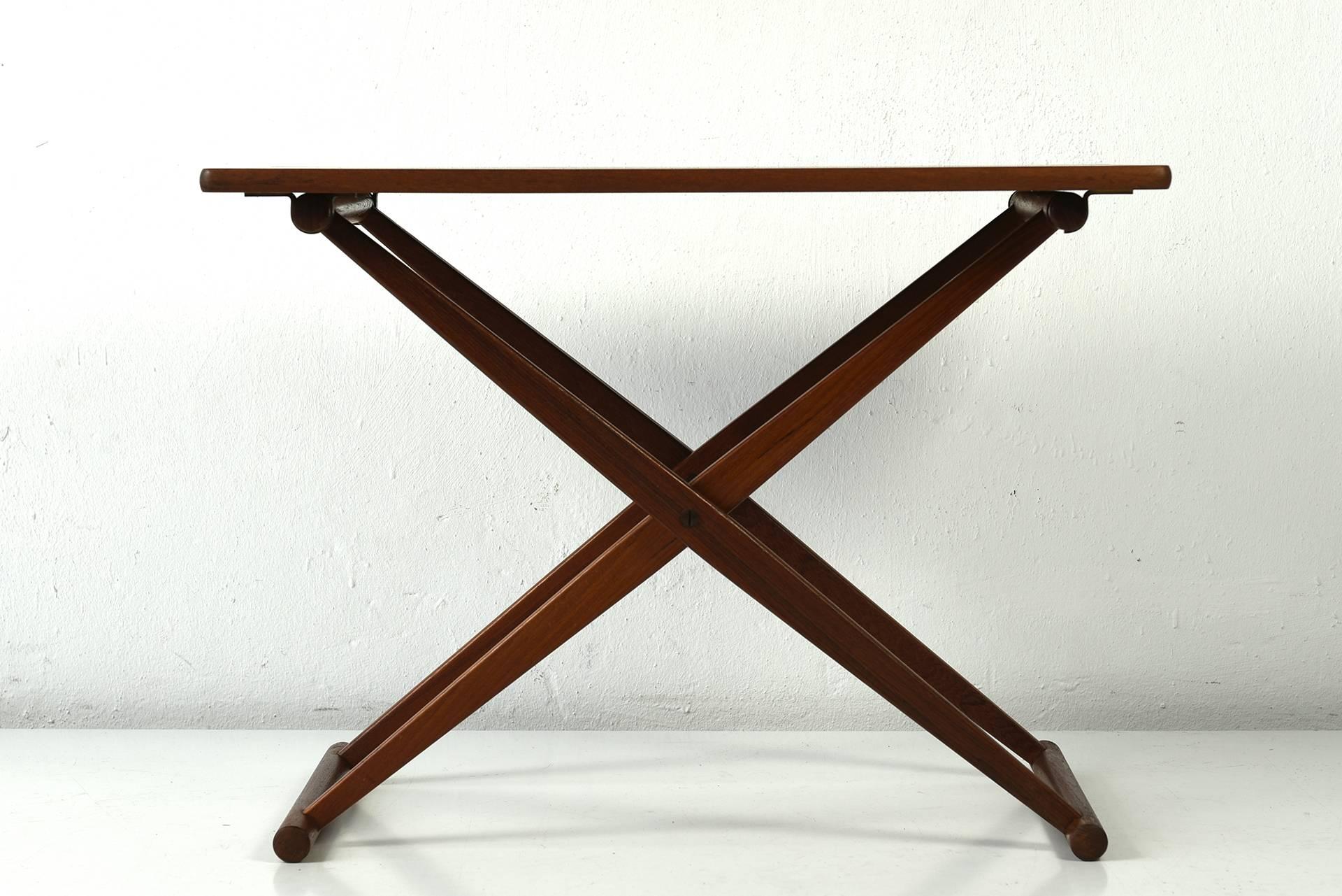 Mid-20th Century Small Danish Folding Table Teak, 1960s For Sale