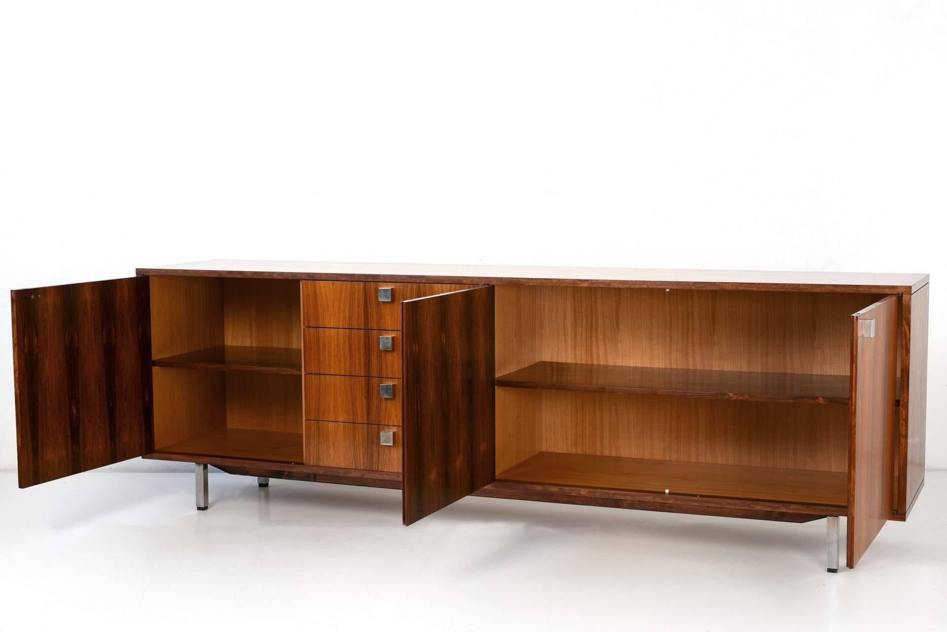 Mid-Century Modern Gorgeous Rosewood Sideboard, Germany, 1960s For Sale