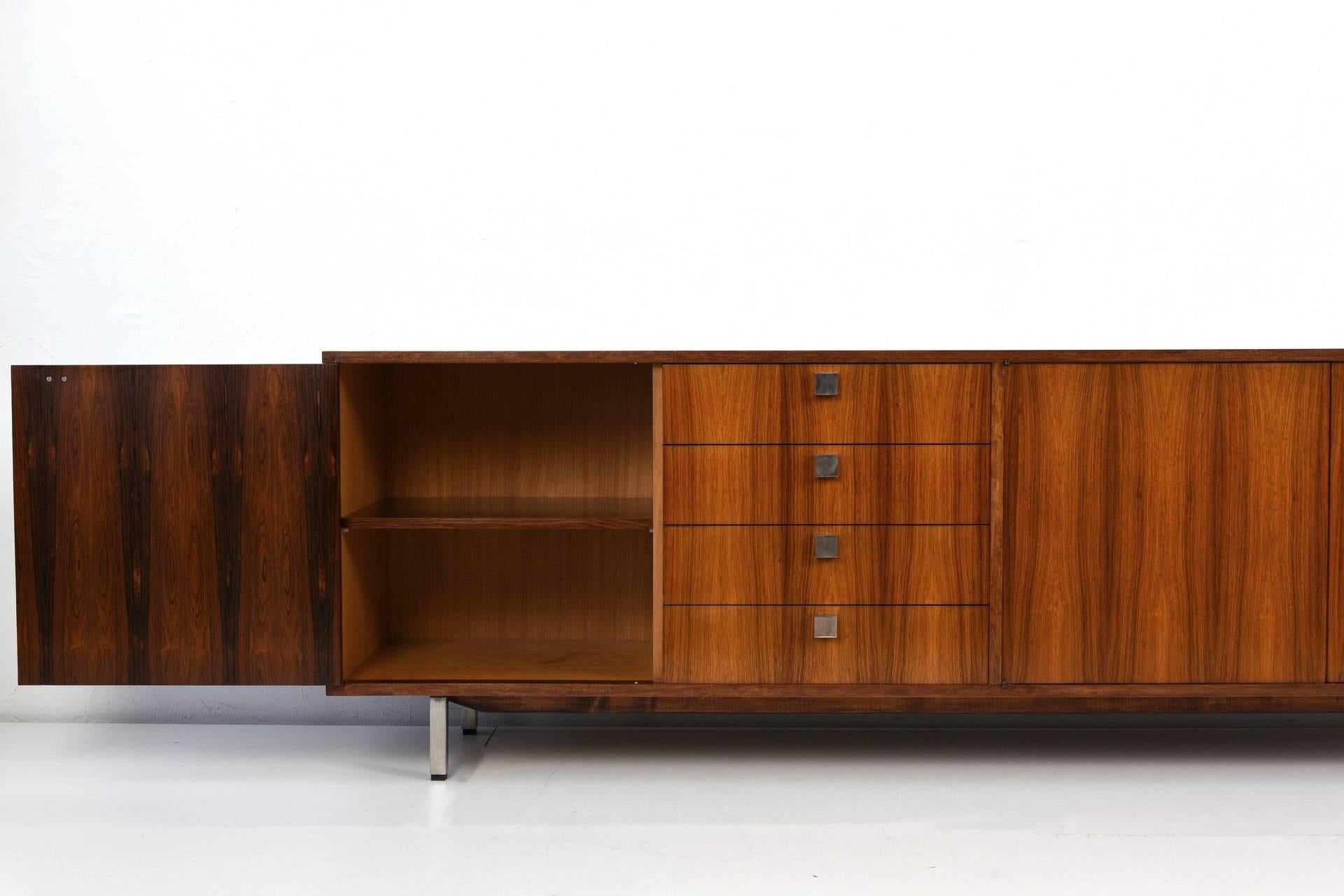 Mid-20th Century Gorgeous Rosewood Sideboard, Germany, 1960s For Sale