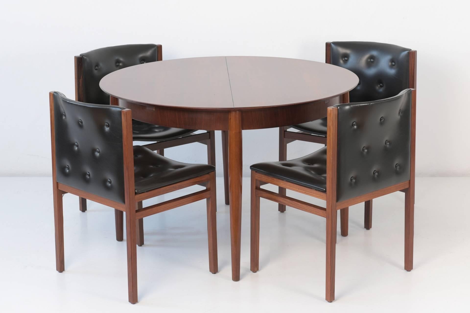 Extendable Rosewood Table by Lübke, Germany, 1960 For Sale 1