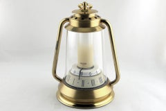 Table Clock Jaeger-LeCoultre in Form of a Kerosene Lamp, 1950