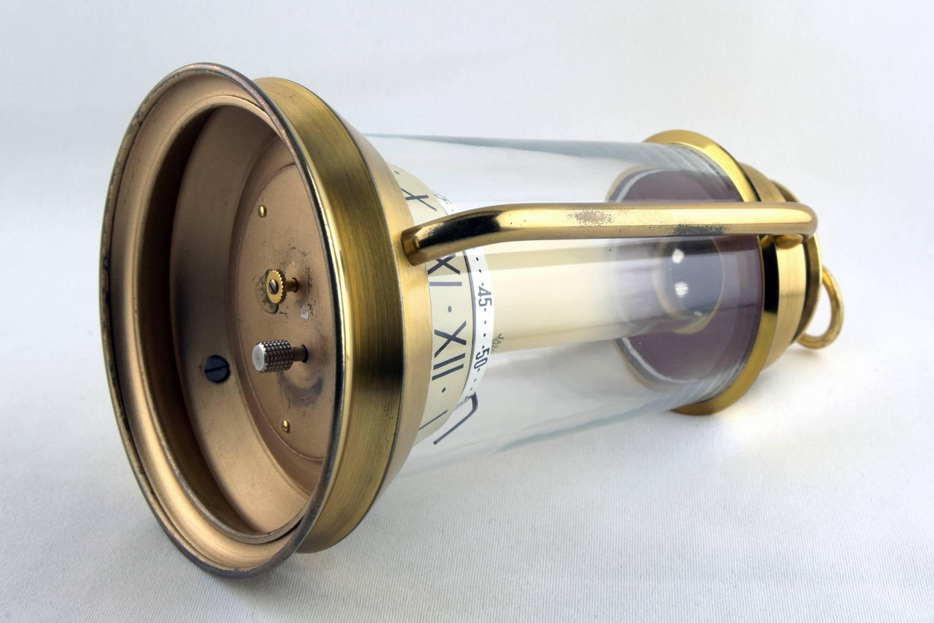 Mid-20th Century Table Clock Jaeger-LeCoultre in Form of a Kerosene Lamp, 1950 For Sale