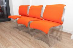 Pantonova Dining Chairs by Verner Panton for Fritz Hansen, 1971, Set of Three