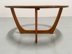 Vintage Danish Round Coffee Table, circa 1970