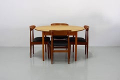 Vintage Danish Extendable Teak Dining Table, 1960s