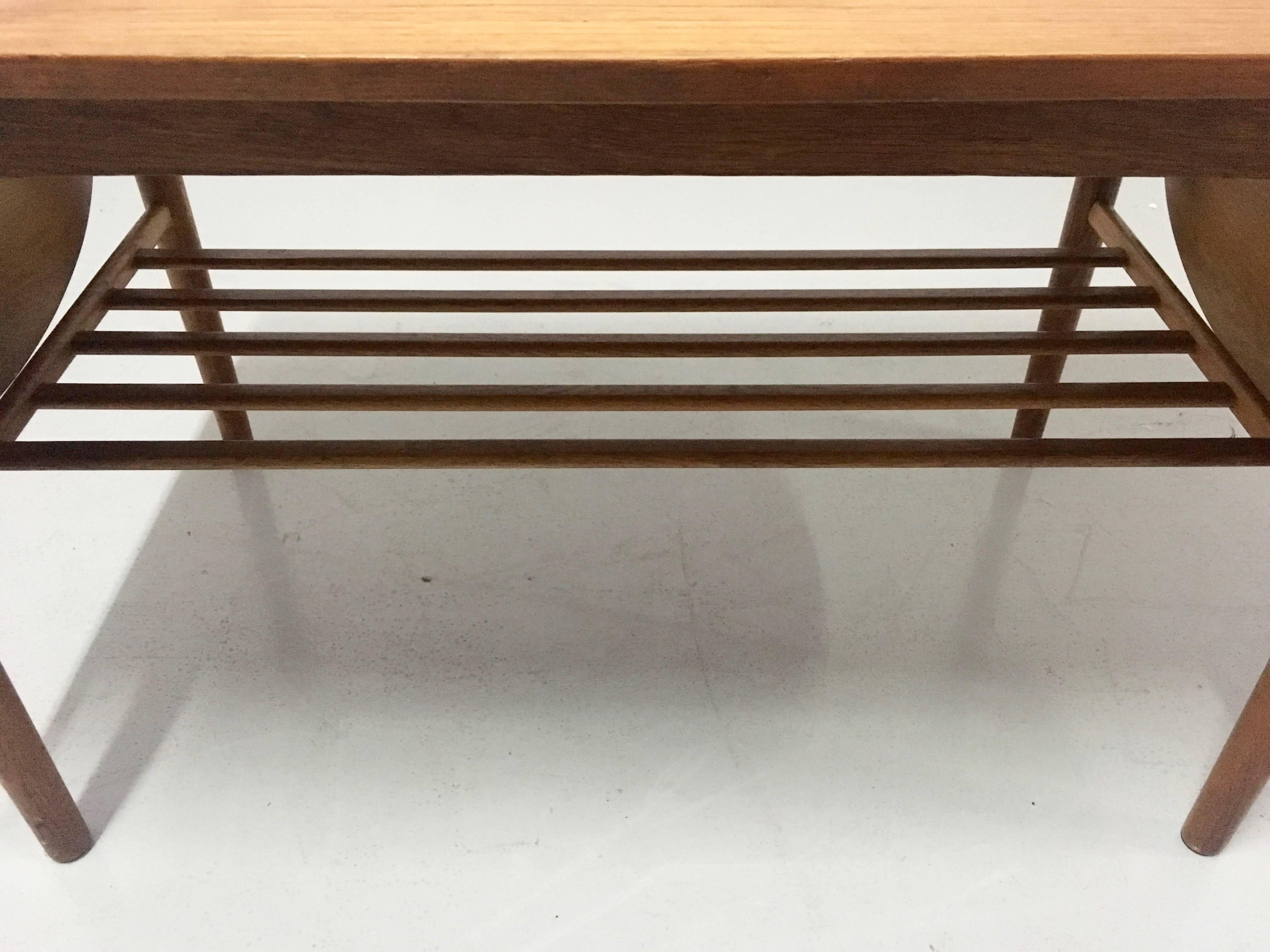 Vintage Danish Extendable Coffee Table, 1960s For Sale 4