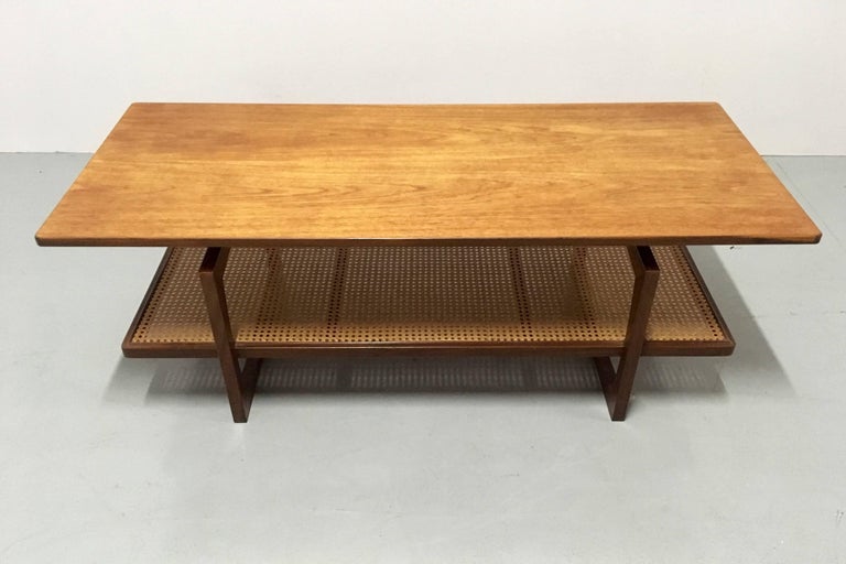 Vintage Teak and Rattan Coffee Table from GPlan, 1970s at 1stDibs g