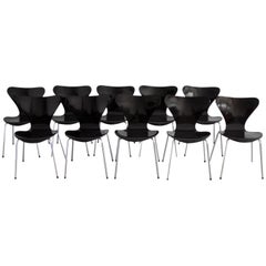 3107 Series Butterfly Chair by Arne Jacobsen for Fritz Hansen, 1968, Set of Ten