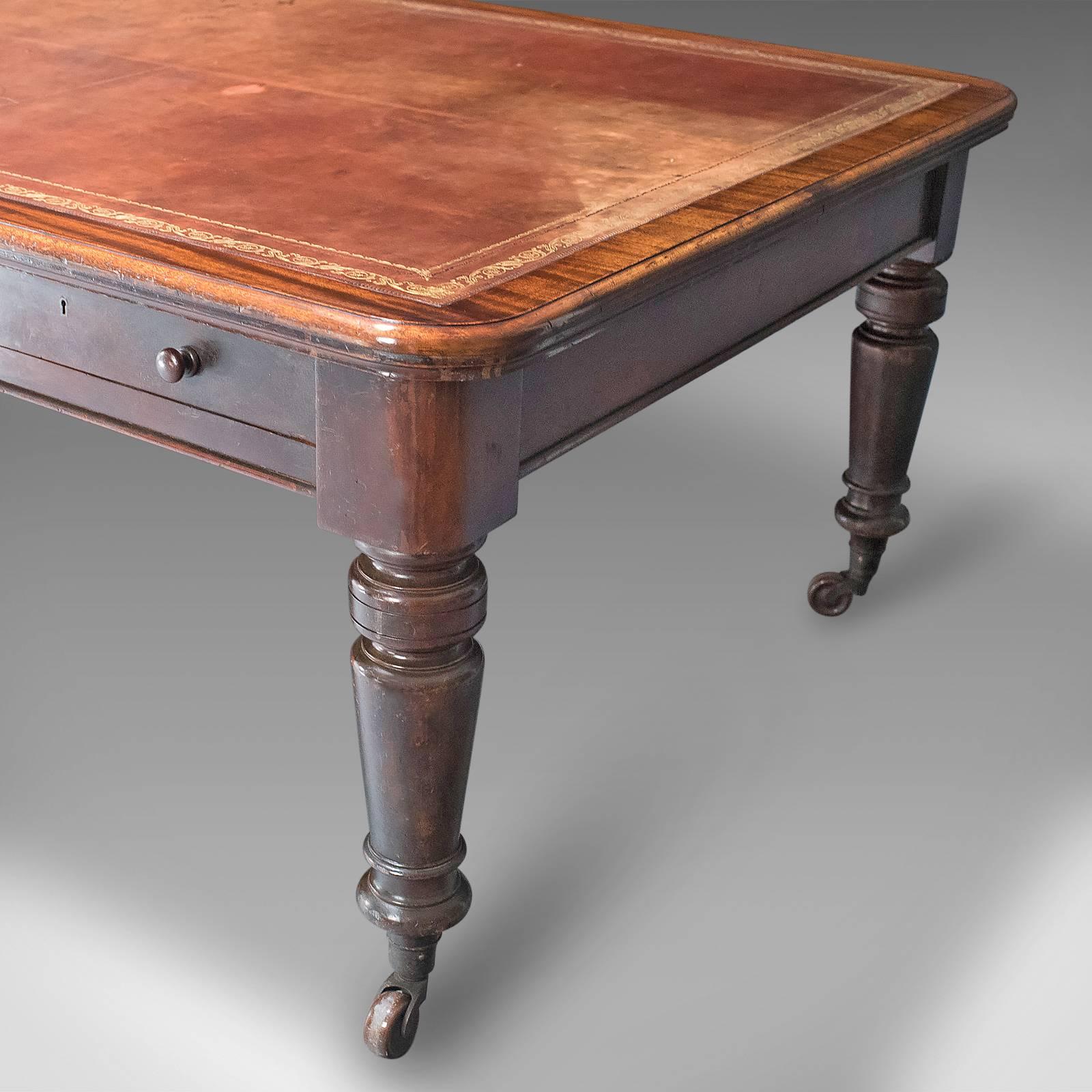antique library table images