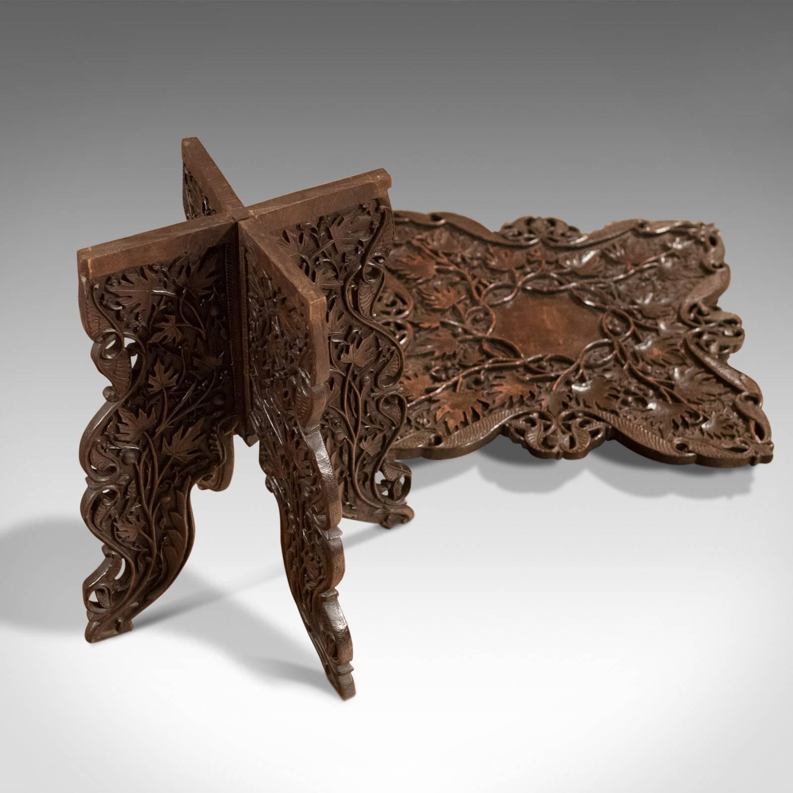 Antique Campaign Side Table, Anglo-Indian, circa 1900 1