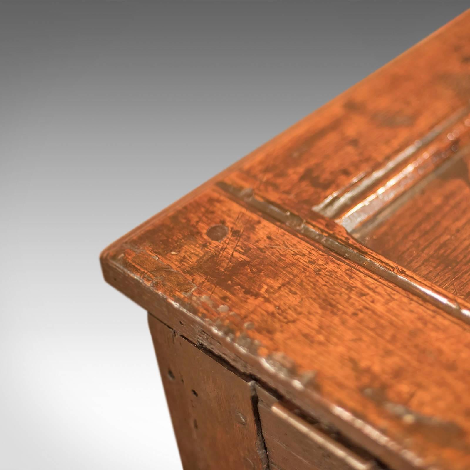 18th Century Antique Coffer, English Oak Furniture 2