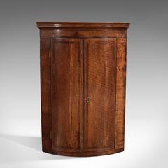 18th Century Antique Corner Cabinet, Georgian Hanging Cupboard, circa 1780