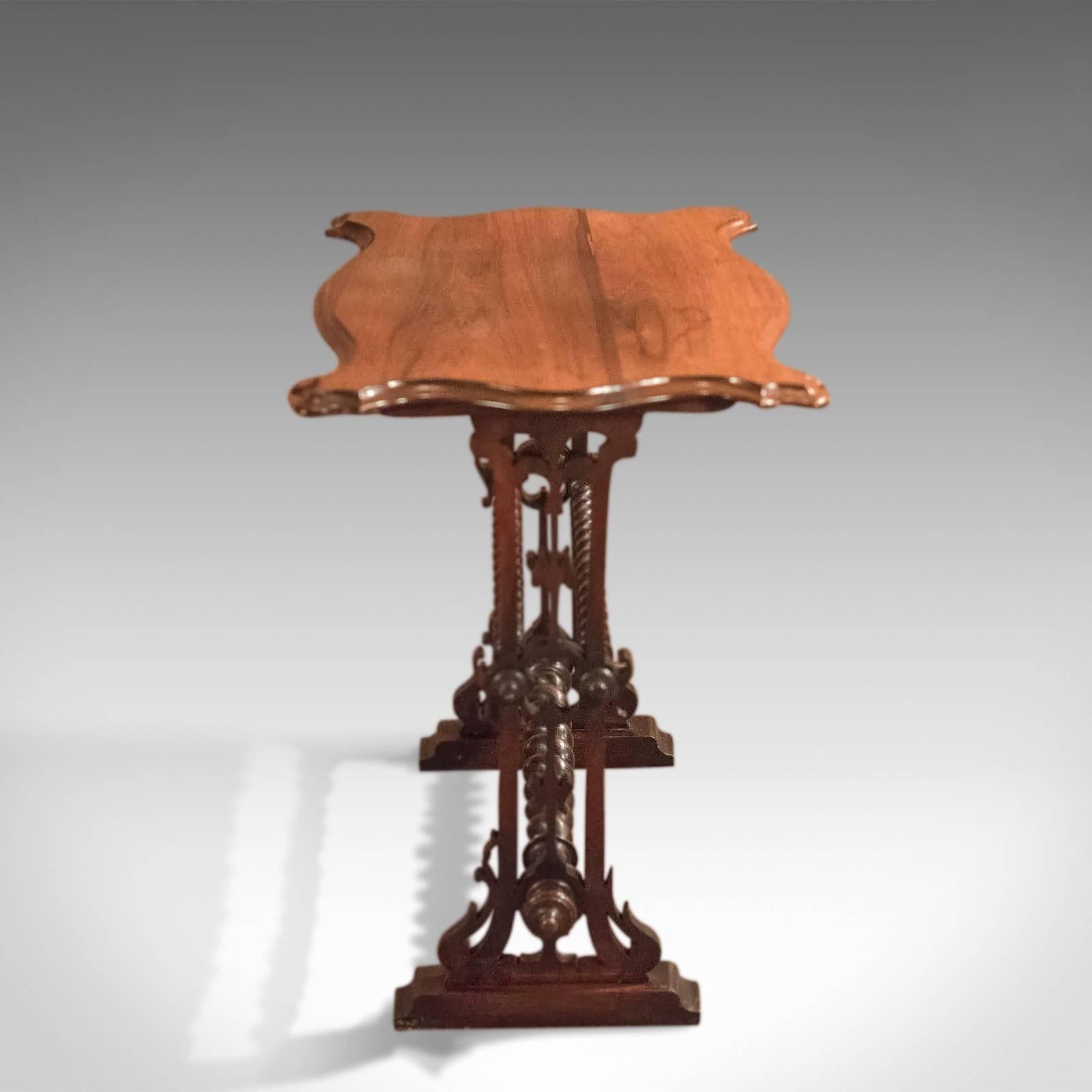 High Victorian 19th Century Victorian Rosewood Side Table, circa 1860