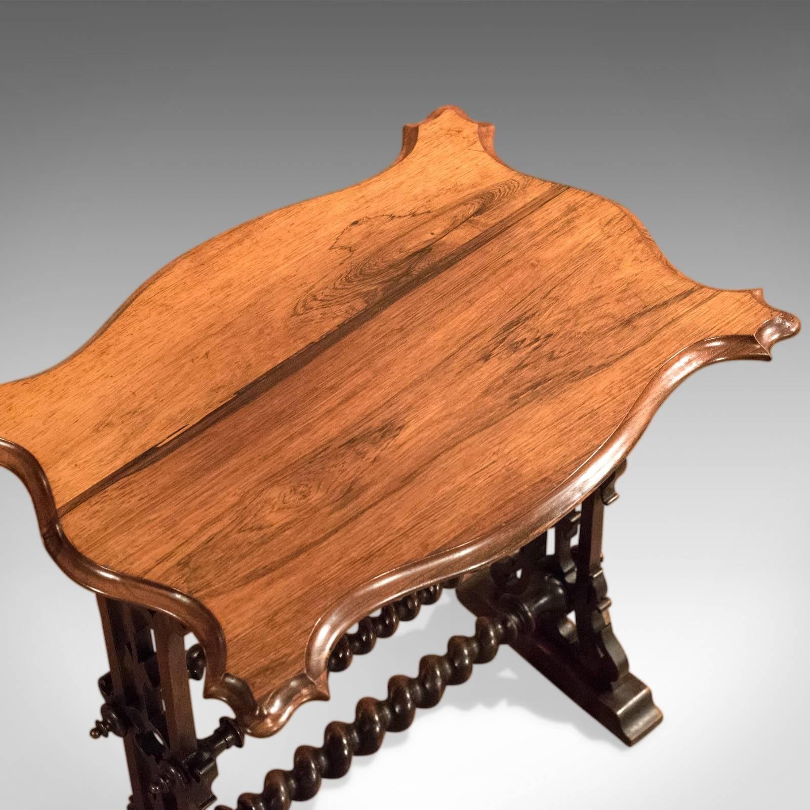 19th Century Victorian Rosewood Side Table, circa 1860 1