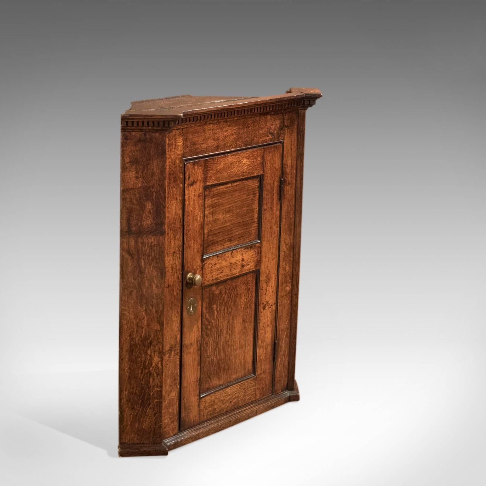 small antique corner cabinet