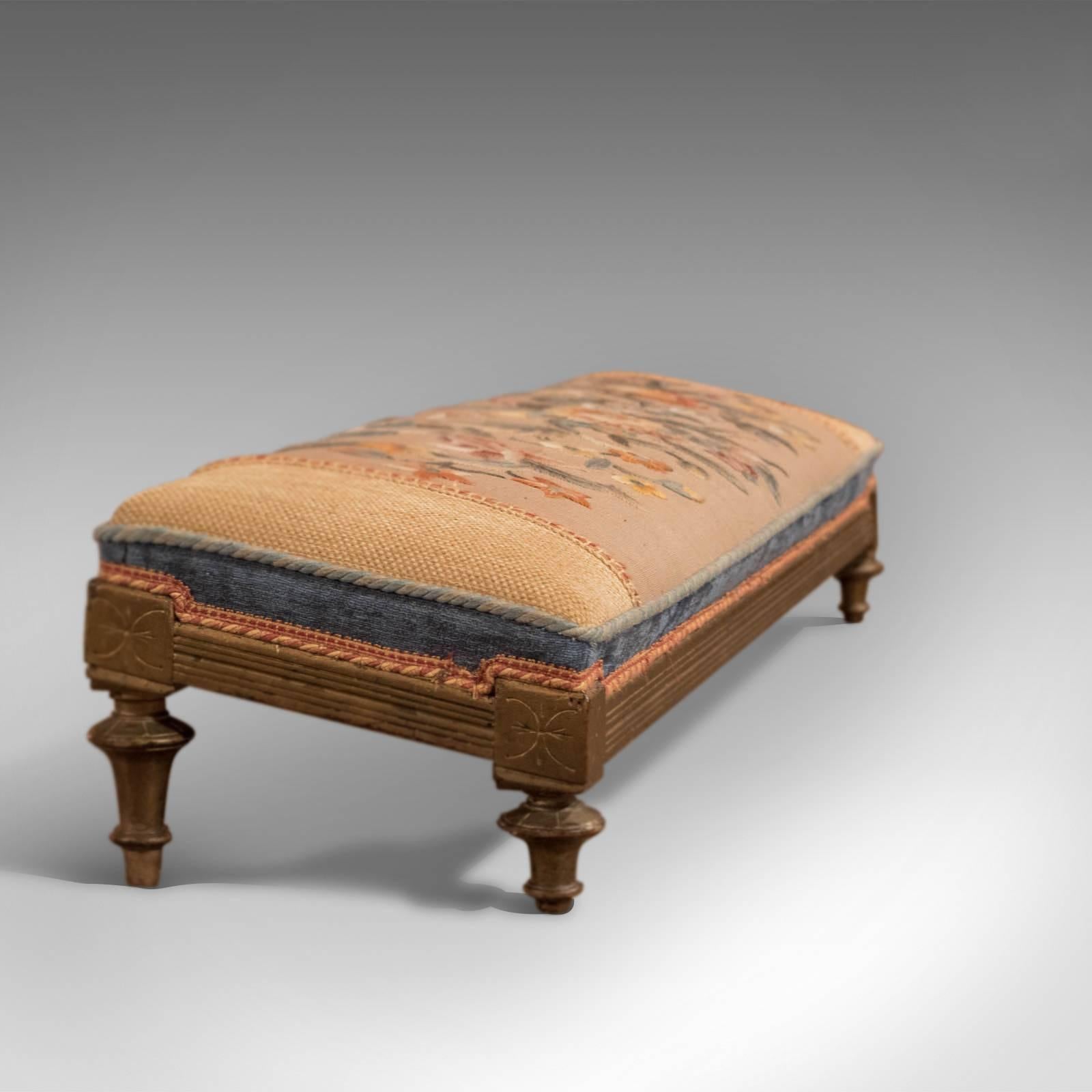 antique footrest