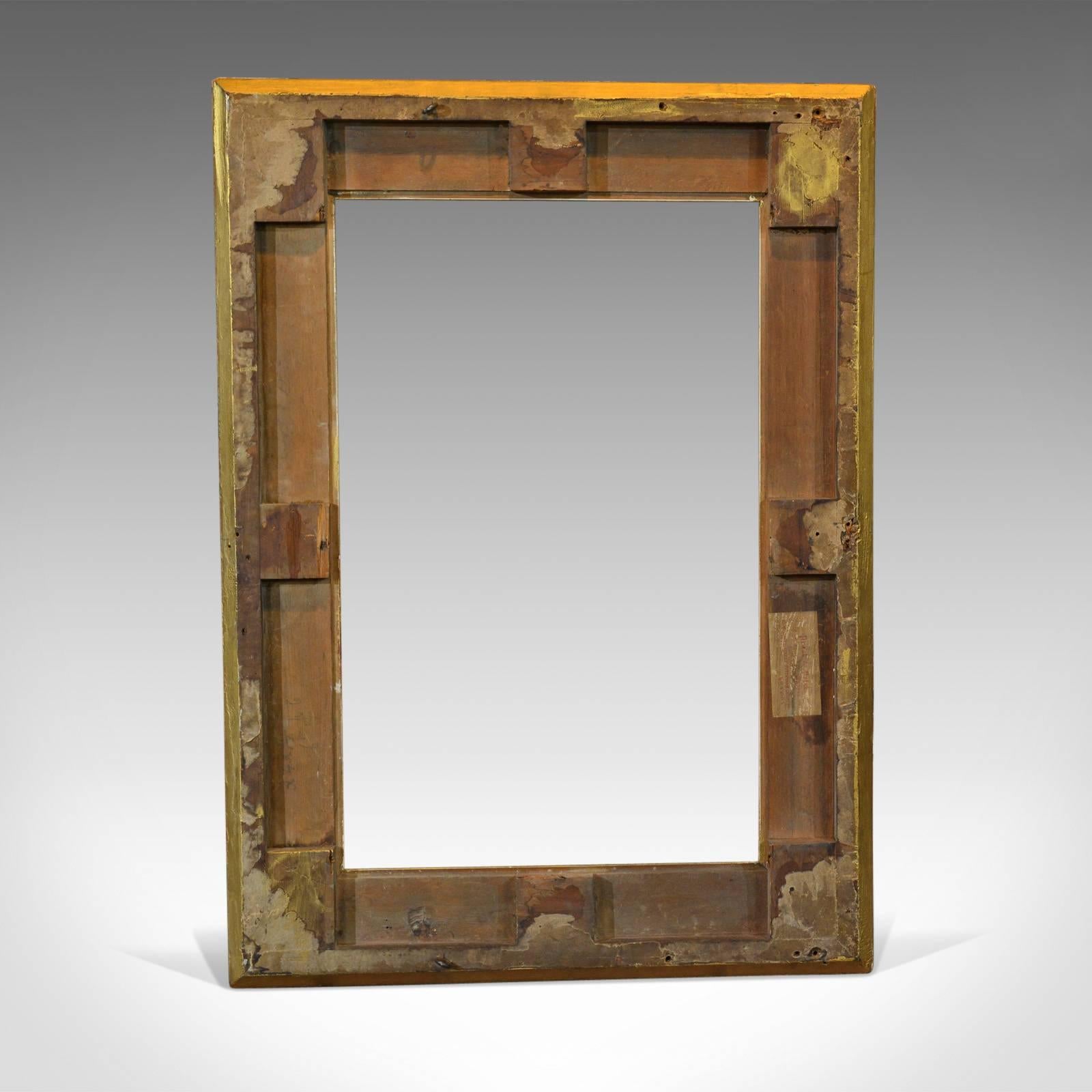 British Victorian Wood and Gilt Antique Picture Frame, circa 1880