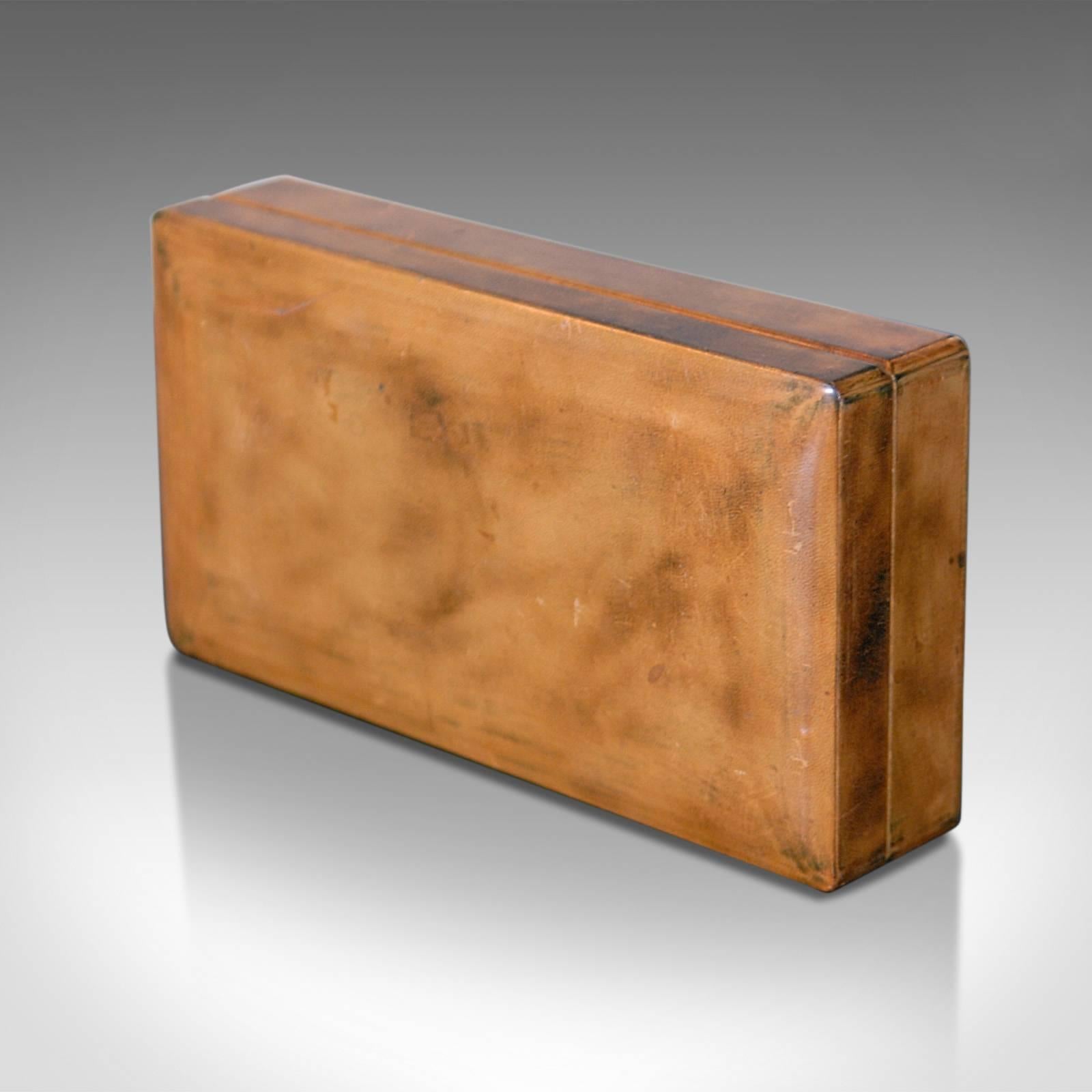 Mid-Century Modern Mid-Century Leather Card Box, Liberty of London